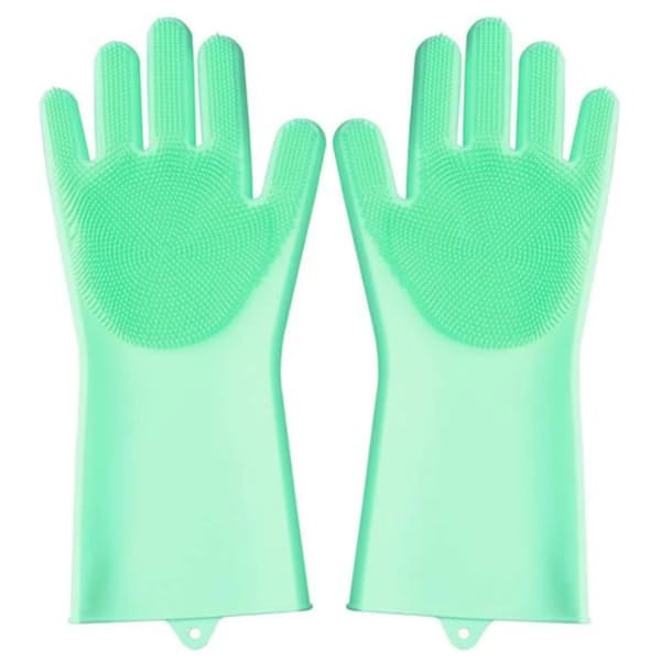 2x Unisex Heat Resistant Scrubbing Kitchen Gloves