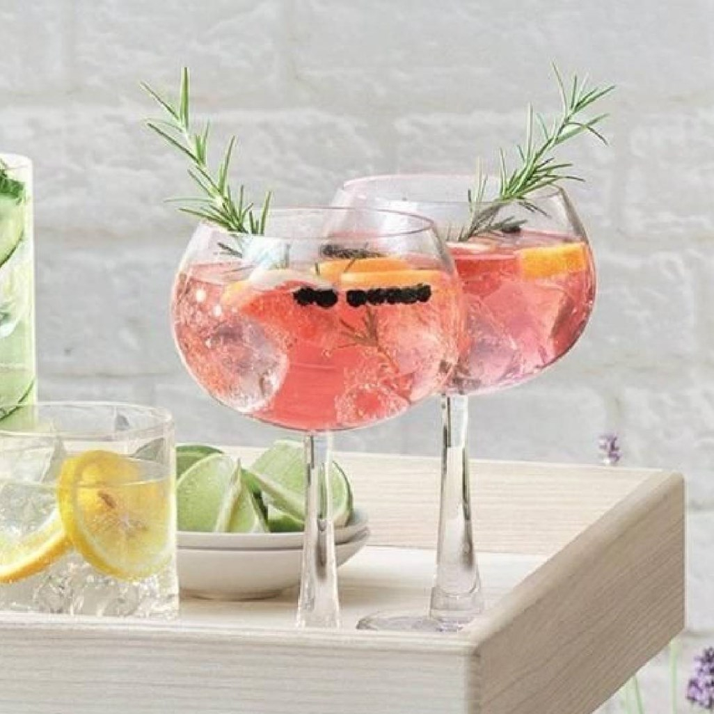 2x 420ml Gin Balloon Glasses