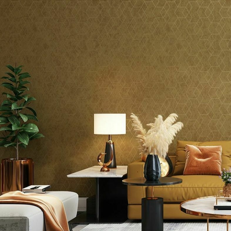 Metallic Cube - Gold