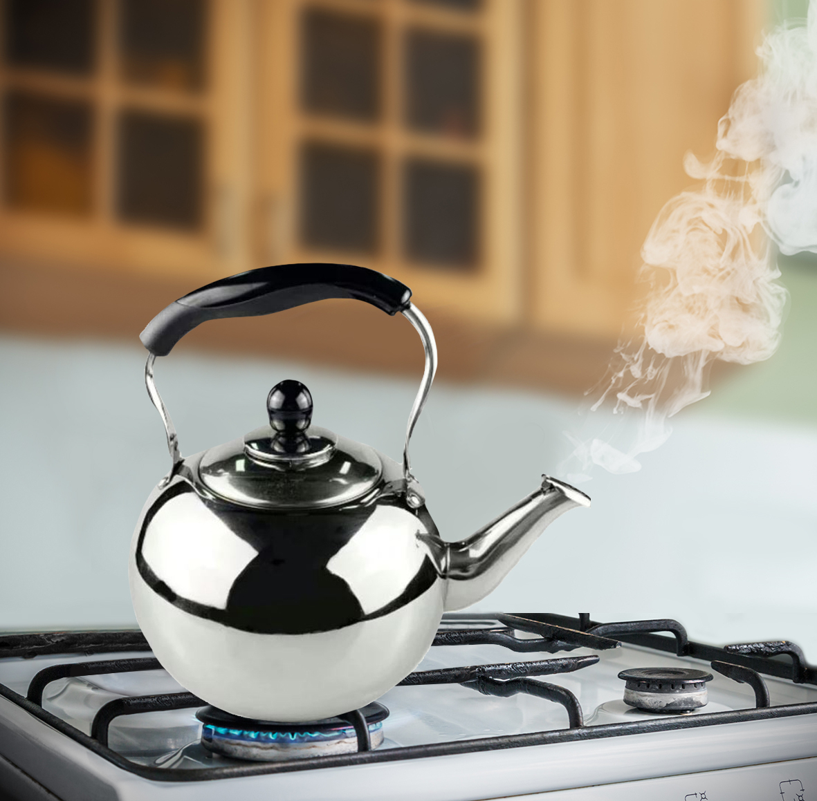 34 off on 3L Stainless Steel NonElectric Induction Kettle