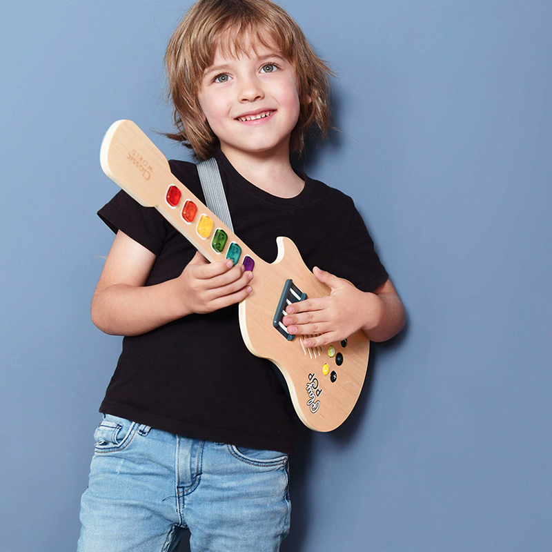 Wooden Electric Glowing Guitar