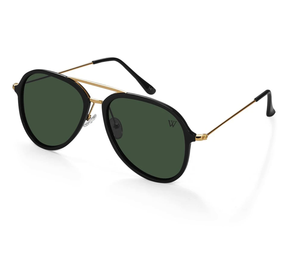 light green sunglasses