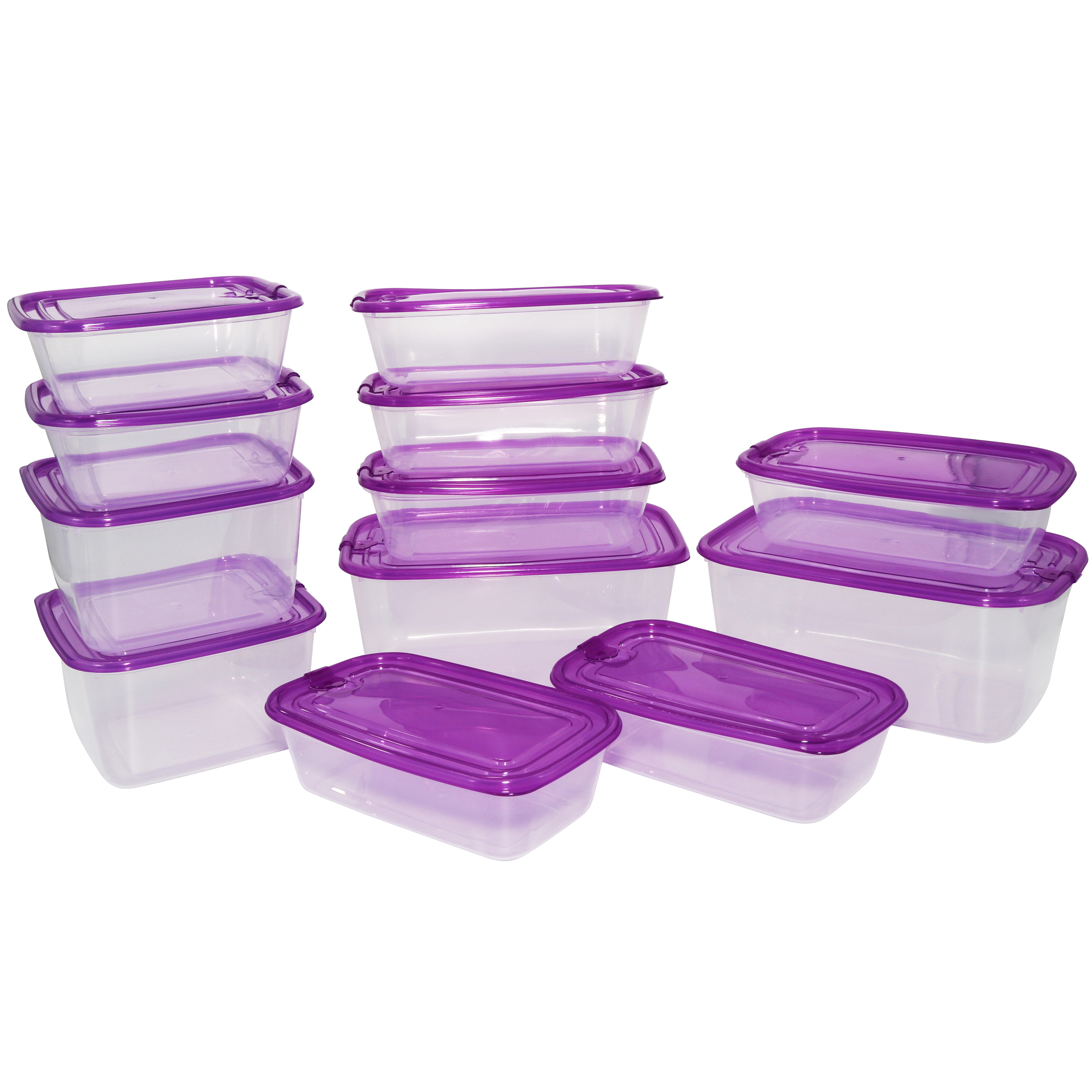 25 off on 12Piece Purple Lockable Food Storage Containers Set