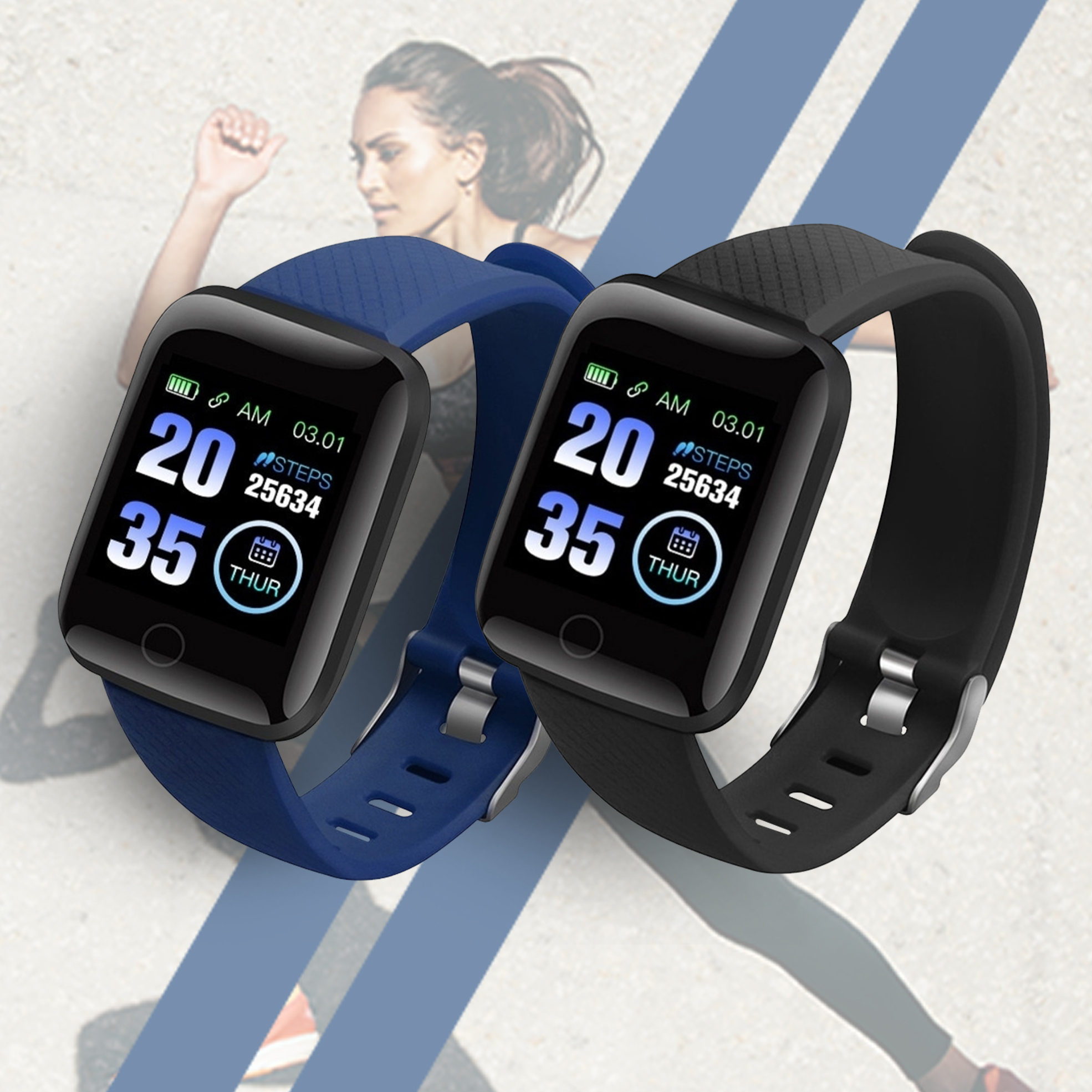 40 off on Fitpro 116 Plus Fitness Tracker Smart Watch with Heart Rate