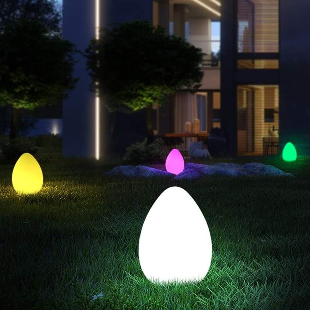 61 off on LED EggShaped Garden Lamp Kit with 3 LED Lights and 7m Cable