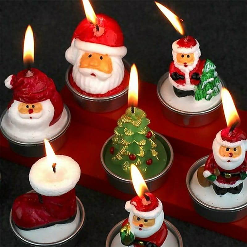 34% off on Pack of 12 Novelty Christmas Themed Candles