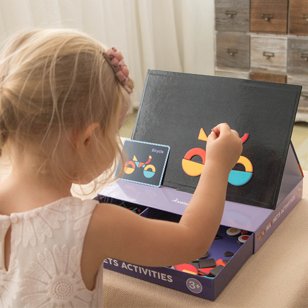 Magnetic Imagination Puzzle Box with Activity Cards