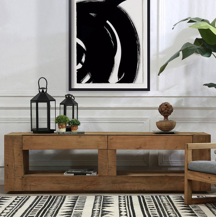 2.1m Reclaimed Pine TV Stand