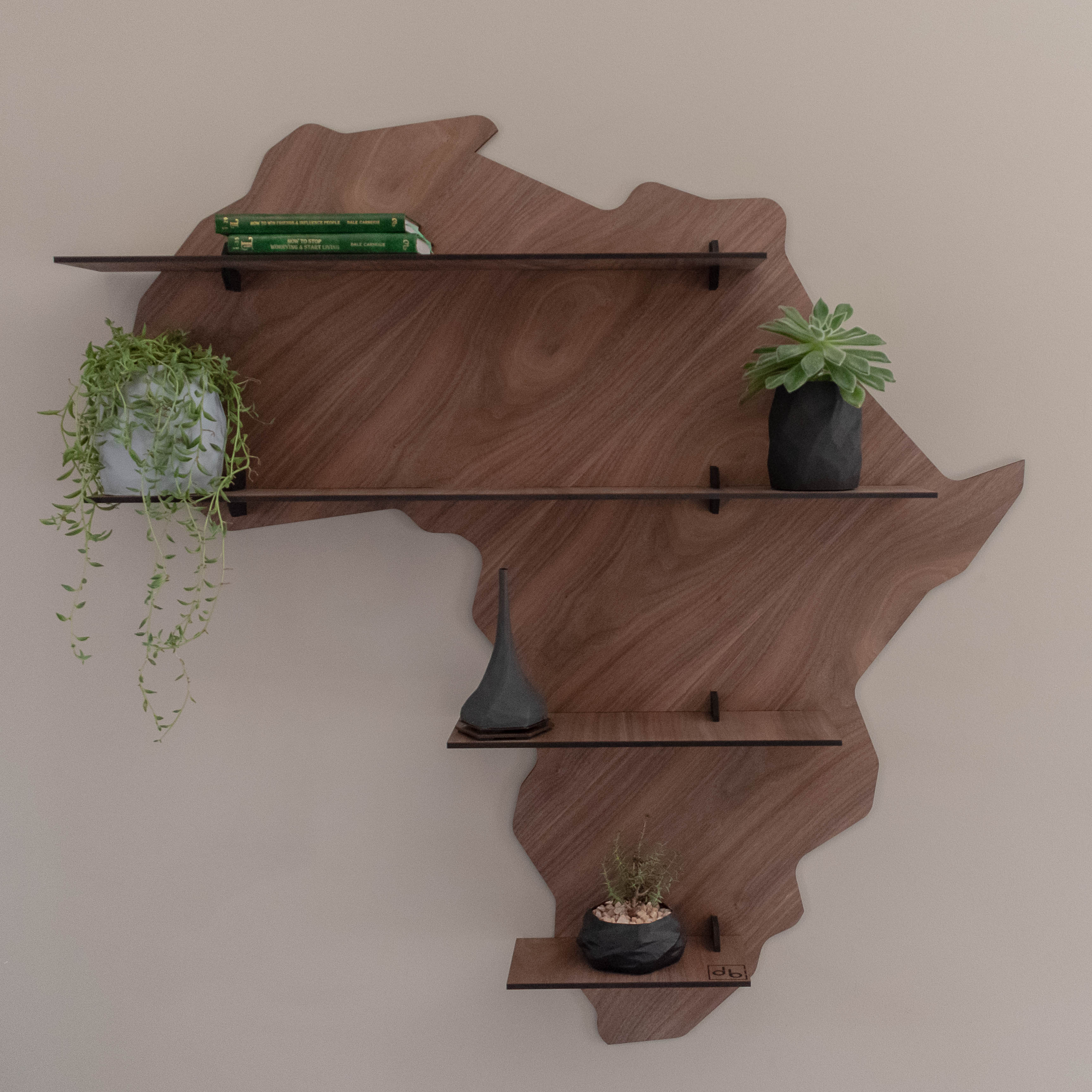 33 off on Wood Veneer Africa Shelf