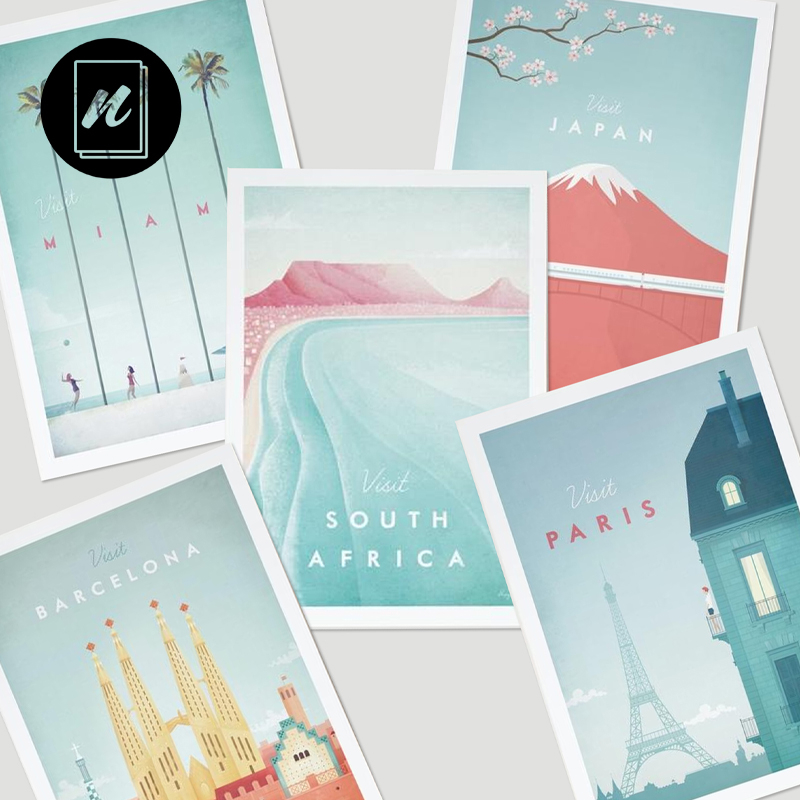 30 off on Pack of 2 Travel Wall Art Prints