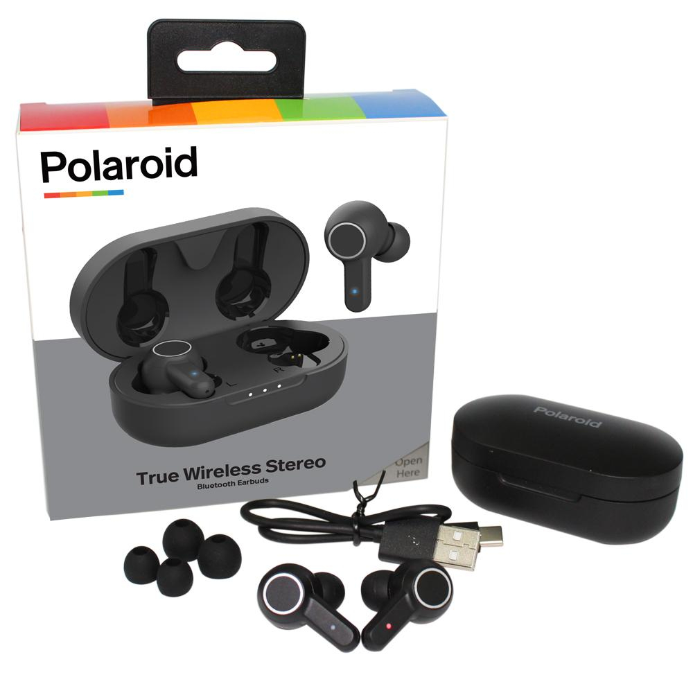 Bluetooth Headphones Polaroid True Wireless Pro Earbuds Stereo