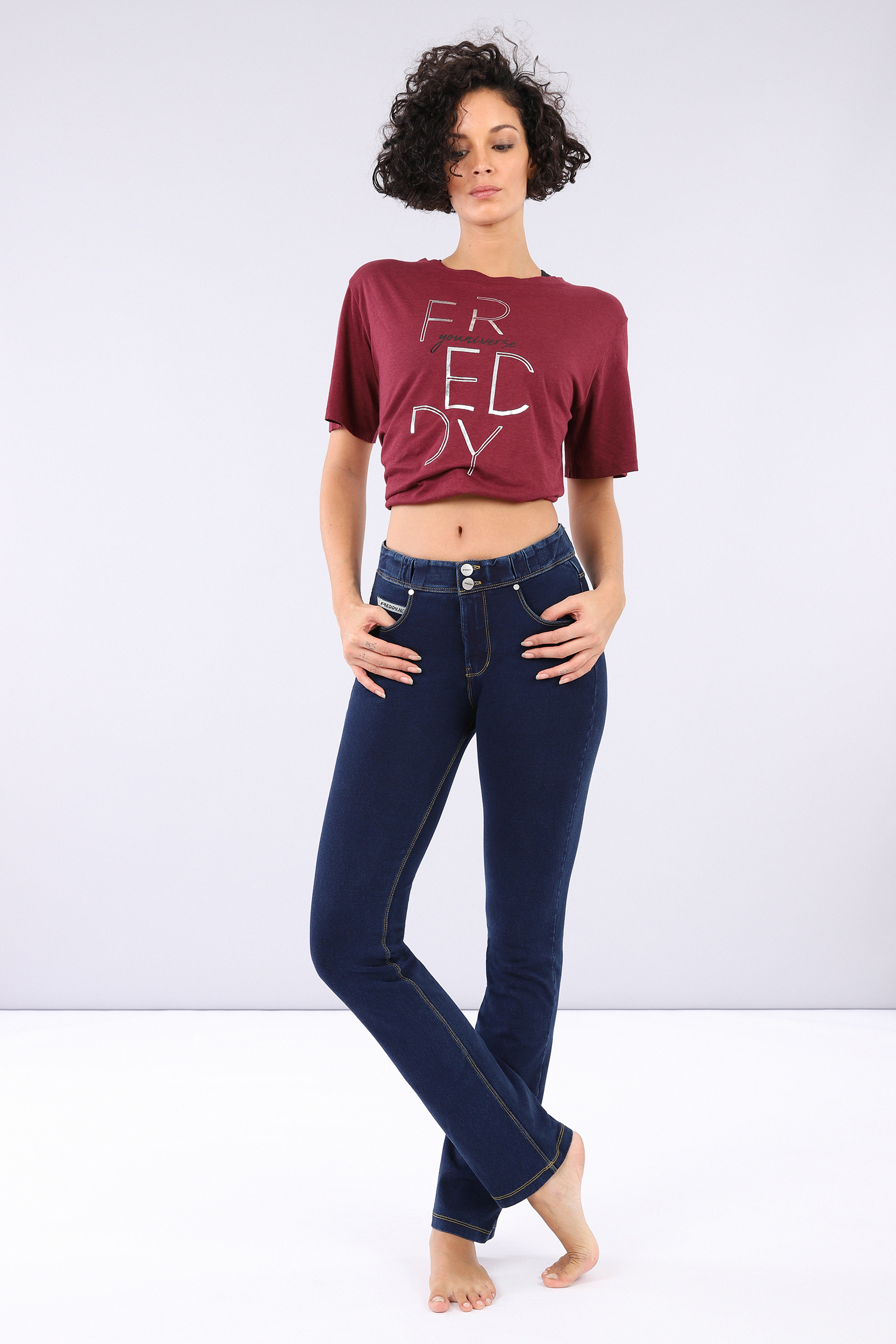 Dark Jeans Yellow Seams