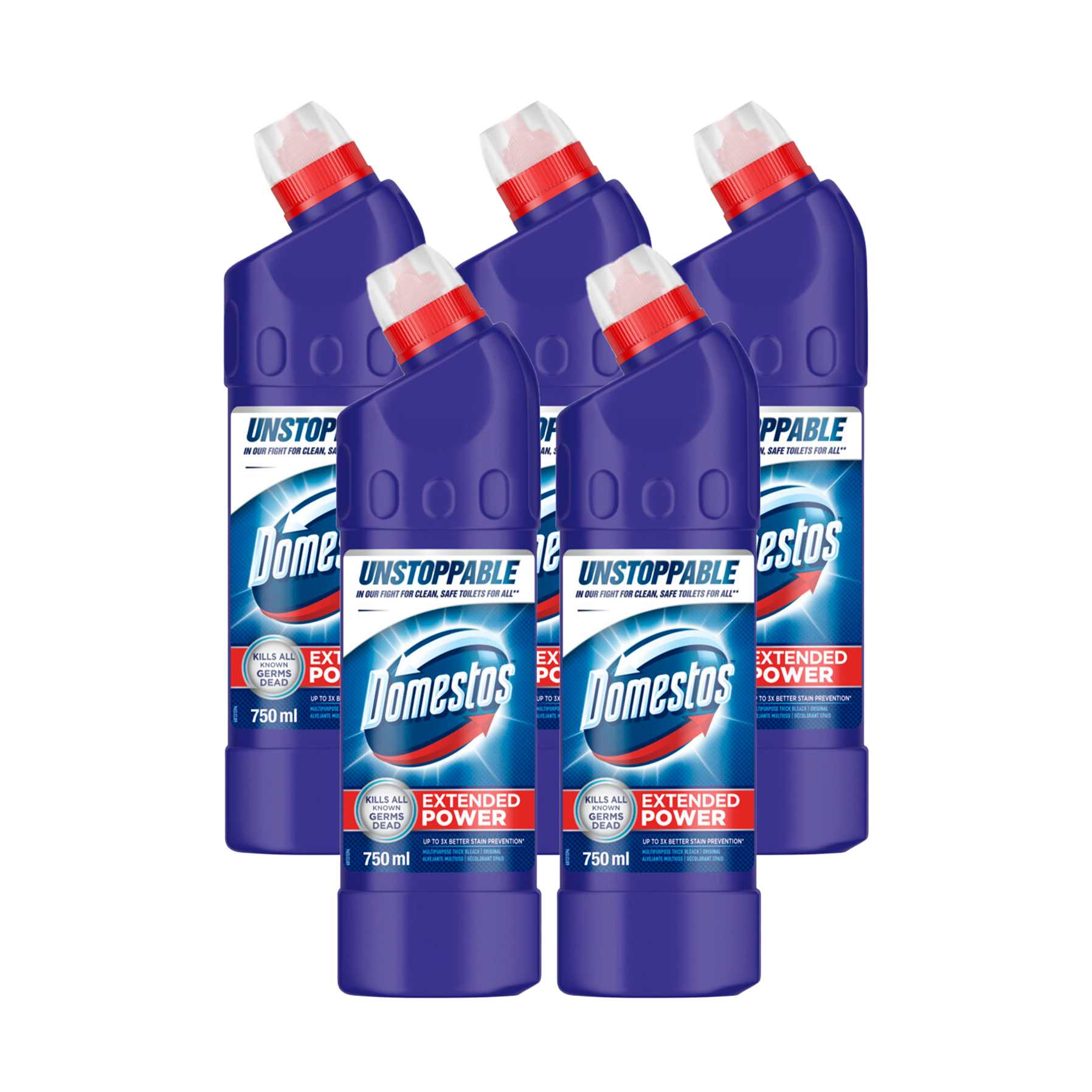 5x 750ml Multi-Purpose Bleaches