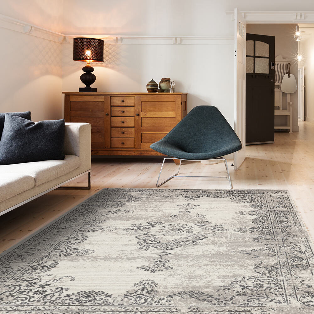 62% off on Dark & Light Grey Vintage Rug | OneDayOnly