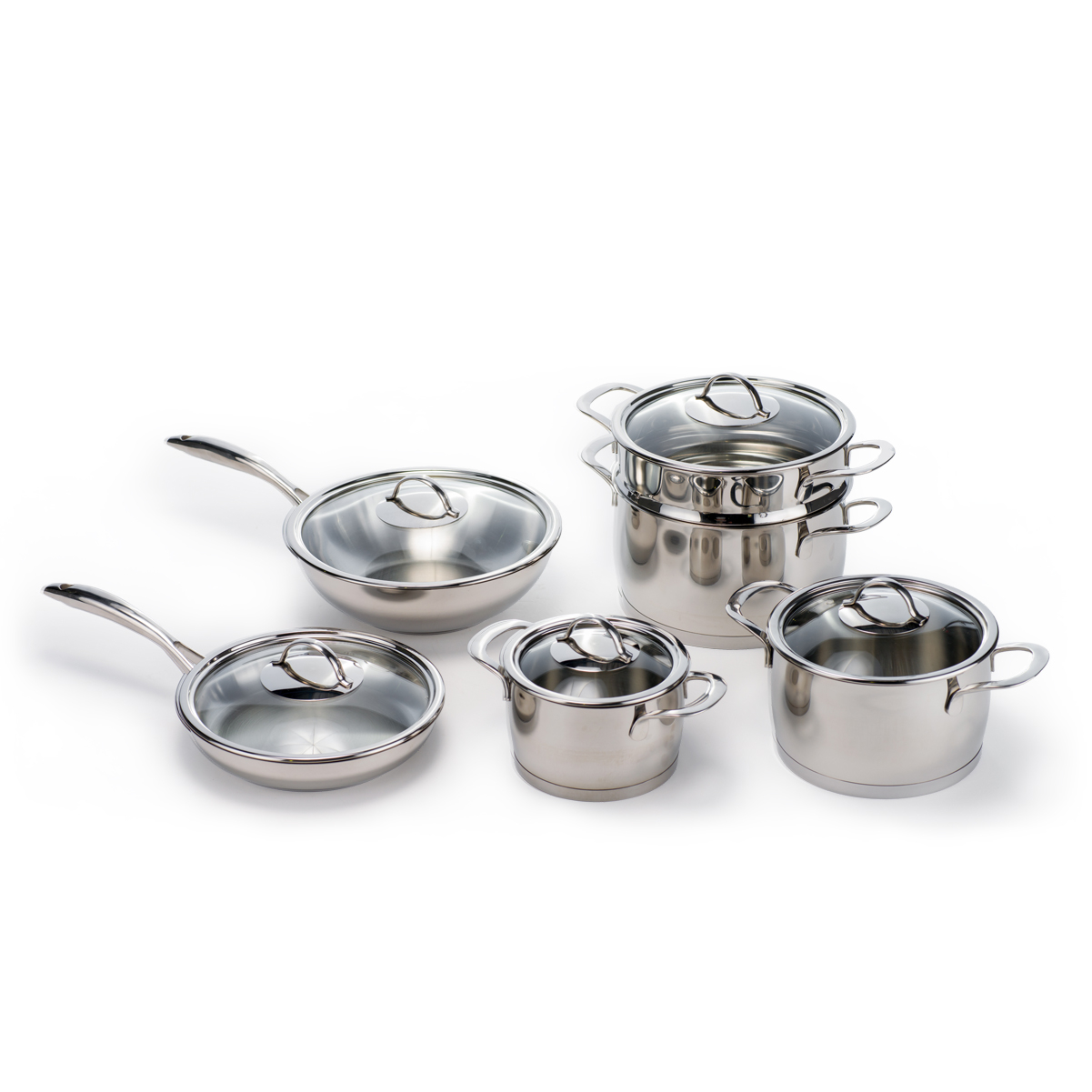 40 off on 11 Piece Stainless Steel Italiano Pot Set