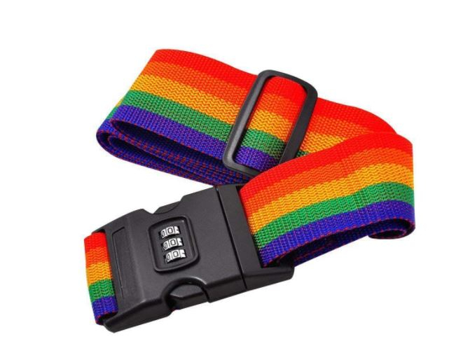 34 off on Pack of 2 Multicoloured Luggage Belt with Combination Lock