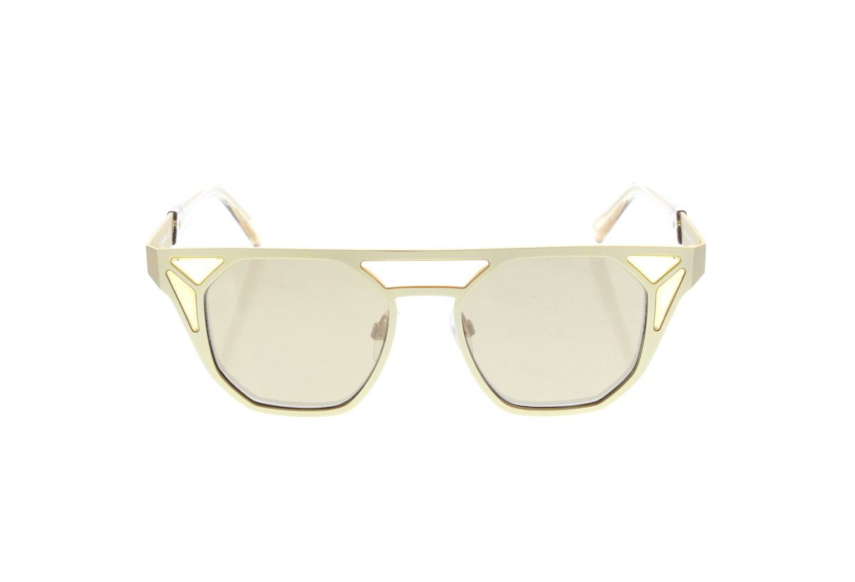 Gold Metal Frame / Brown Mirror Lenses