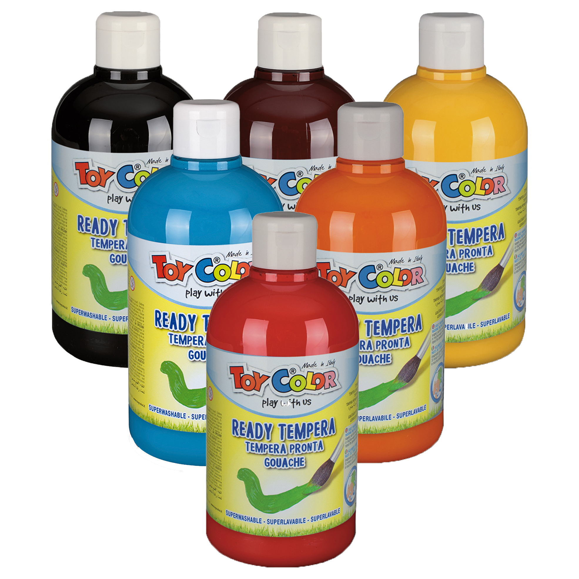 27 off on Pack of 8 x 500ml ReadyMixed Tempera Paint Bottle