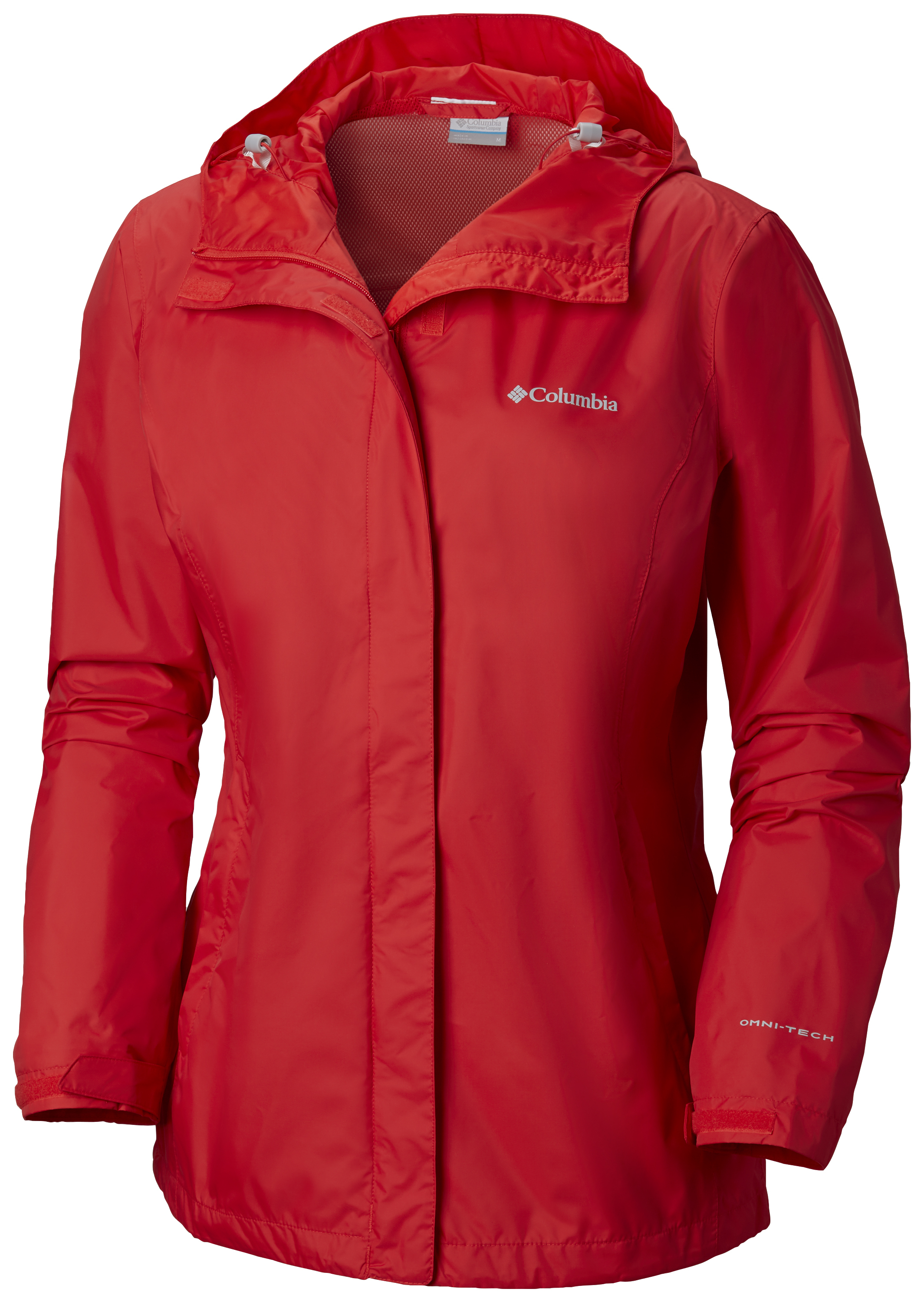 【中古】 Red　rain 56% off on Columbia Ladies Arcadia Rain Jacket | OneDayOnly