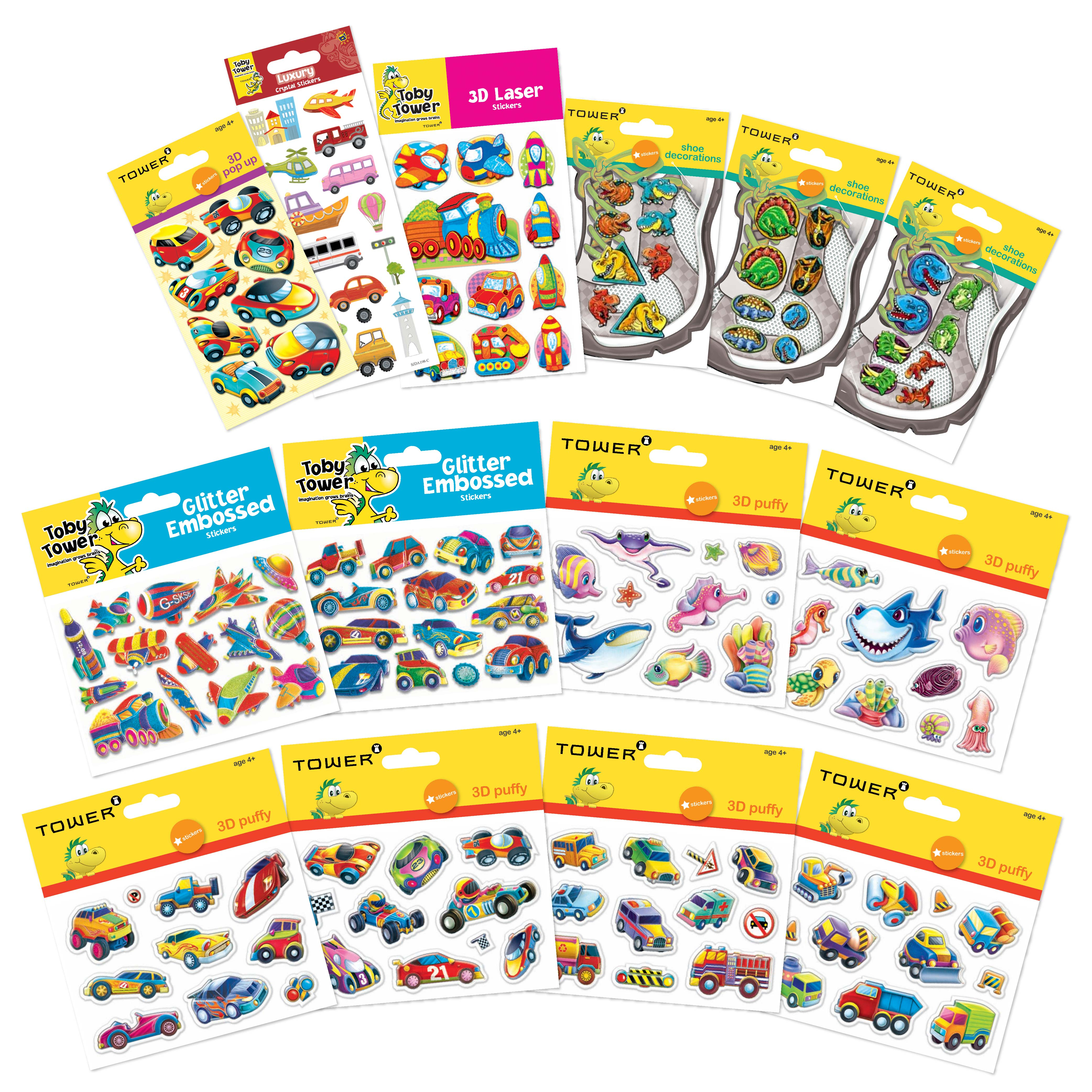 75 off on pack of 50 assorted boys sticker bundle