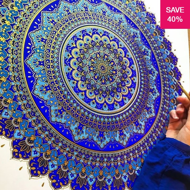 40 off on pack of 12 large 30cm x 30cm laser cut mandala reusable stencils