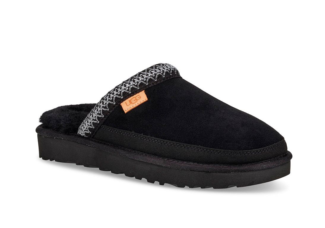 ugg tasman slip on slippers in black