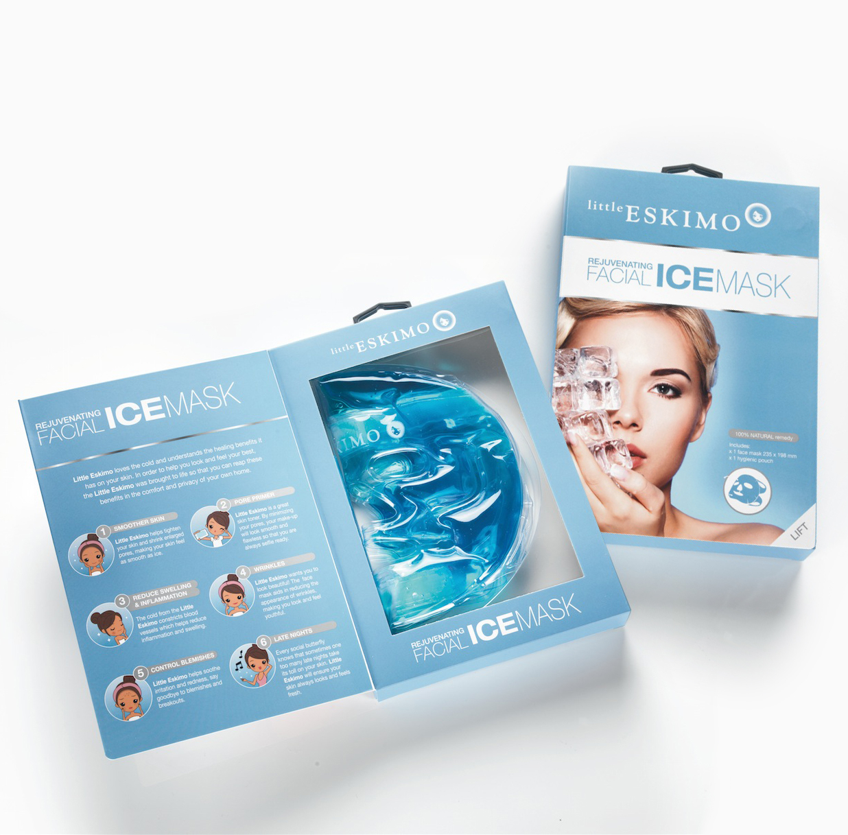 34 off on Pack of 2 Rejuvenating Facial Ice Masks