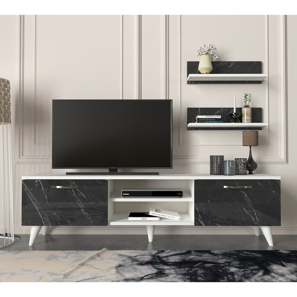 TV Stand & Wall Shelves Only