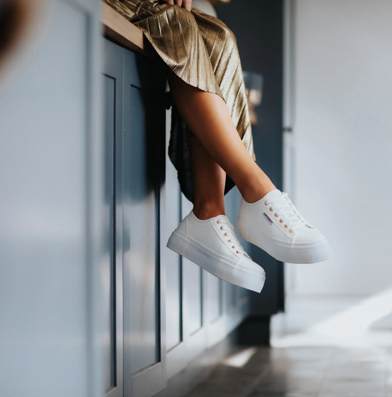 stylish platform sneakers