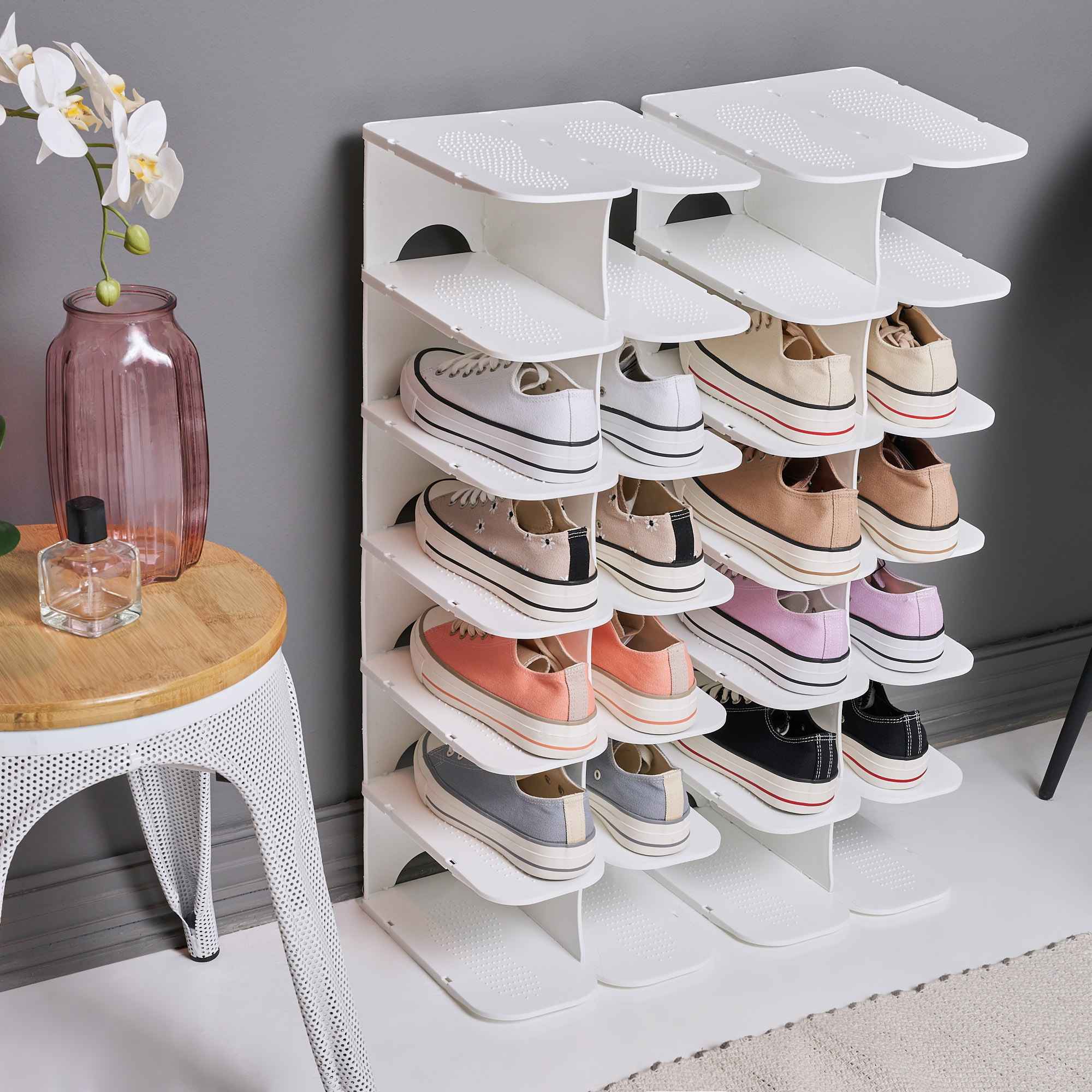 50 off on Stackable Pillar Shoe Organiser