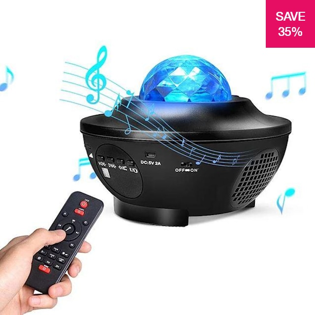 35% off on Galaxy Star Light Projector & Bluetooth Speaker with Remote