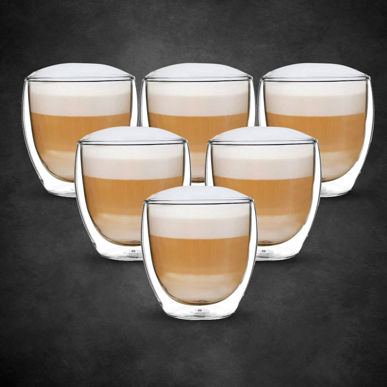 35 off on Set of 6 230ml Double Walled Cappuccino Glasses