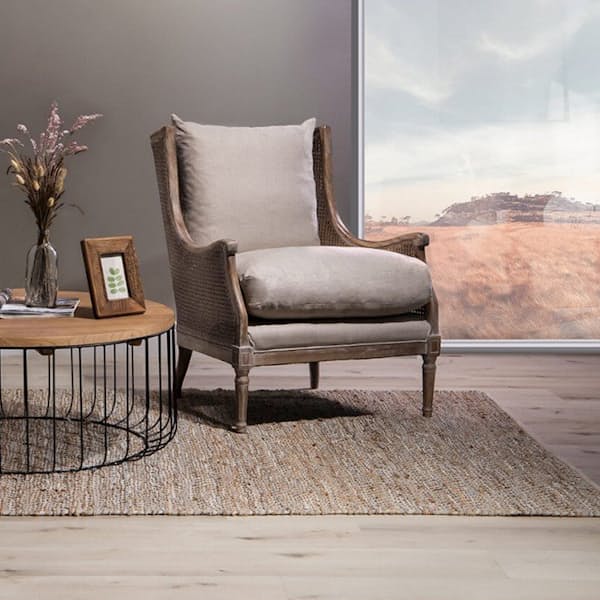 Ashwood & Linen Armchair