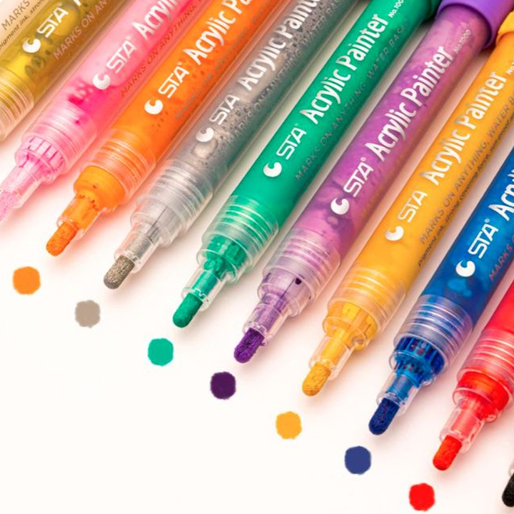 25 off on Set of 12 Large Acrylic Paint Markers