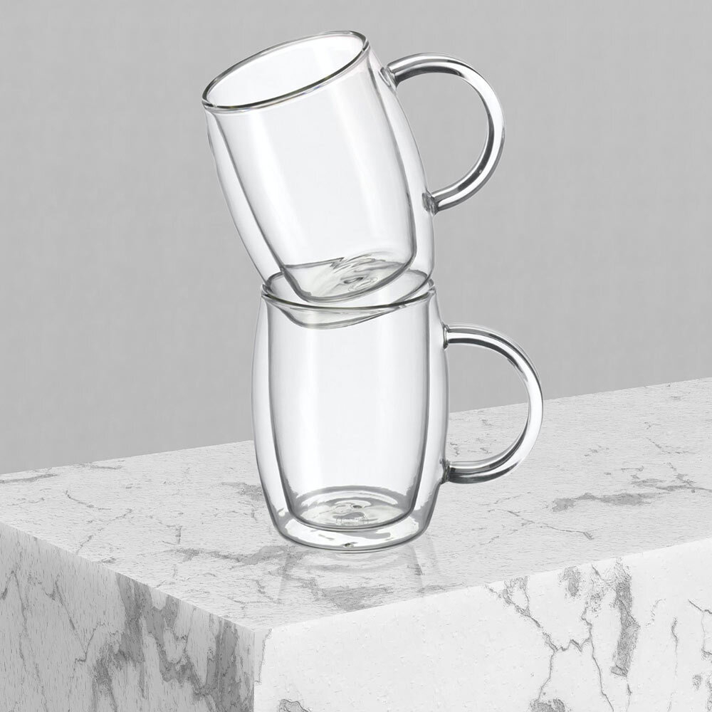 2x Brau Twin Wall Glasses