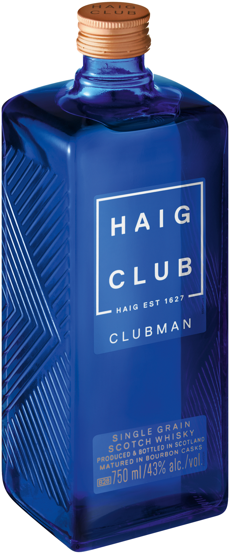 Haig Club Clubman Single Grain Scotch Whisky | 40% Vol | 70cl | Matured Exclusively In Bourbon Casks | Scottish Whisky | Notes Of Vanilla & Coconut | Also For Whiskey & Cola Drinks