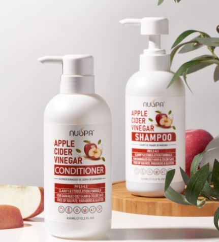 25 off on 450ml Apple Cider Vinegar Shampoo and Conditioner