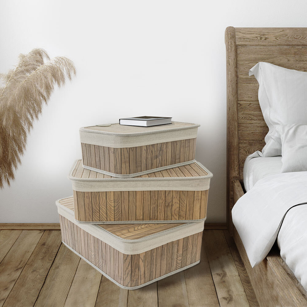 41% off on 3-Piece Bamboo Storage Baskets | OneDayOnly