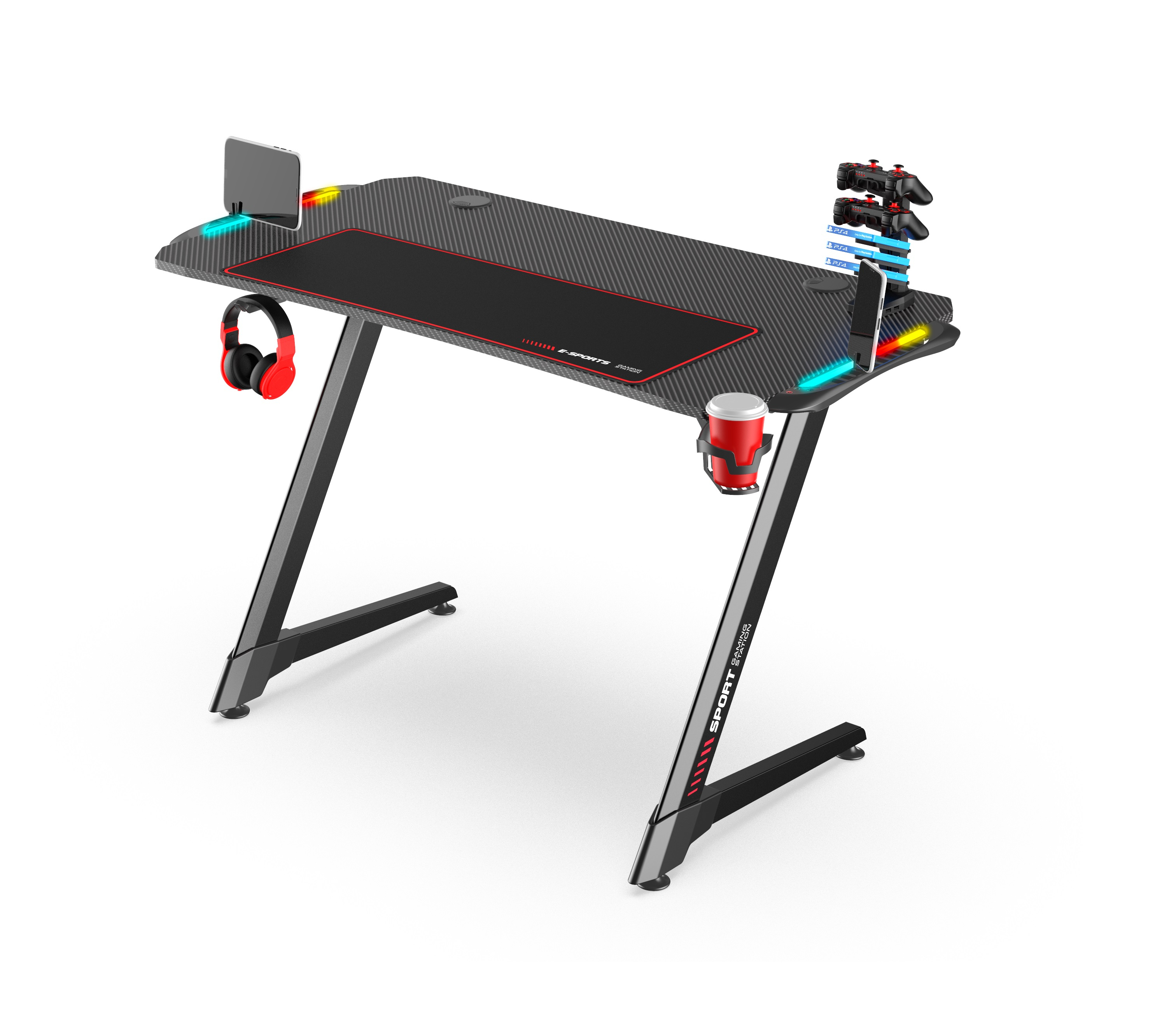 38 off on eSport Gaming Table with RGB Lights