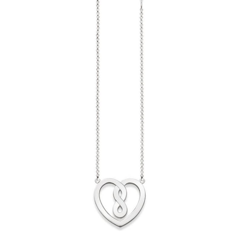 Silver Infinity Heart (42cm)