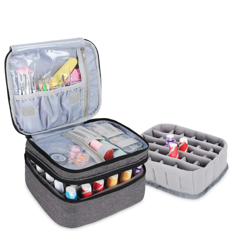 40% off on Double Layer Cosmetic & Nail Polish Travel ...