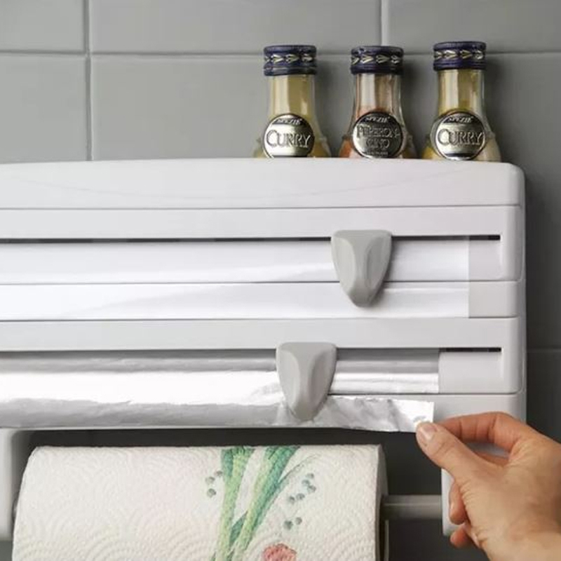 25 off on 4in1 Wall Mounted Kitchen Dispenser & Shelf