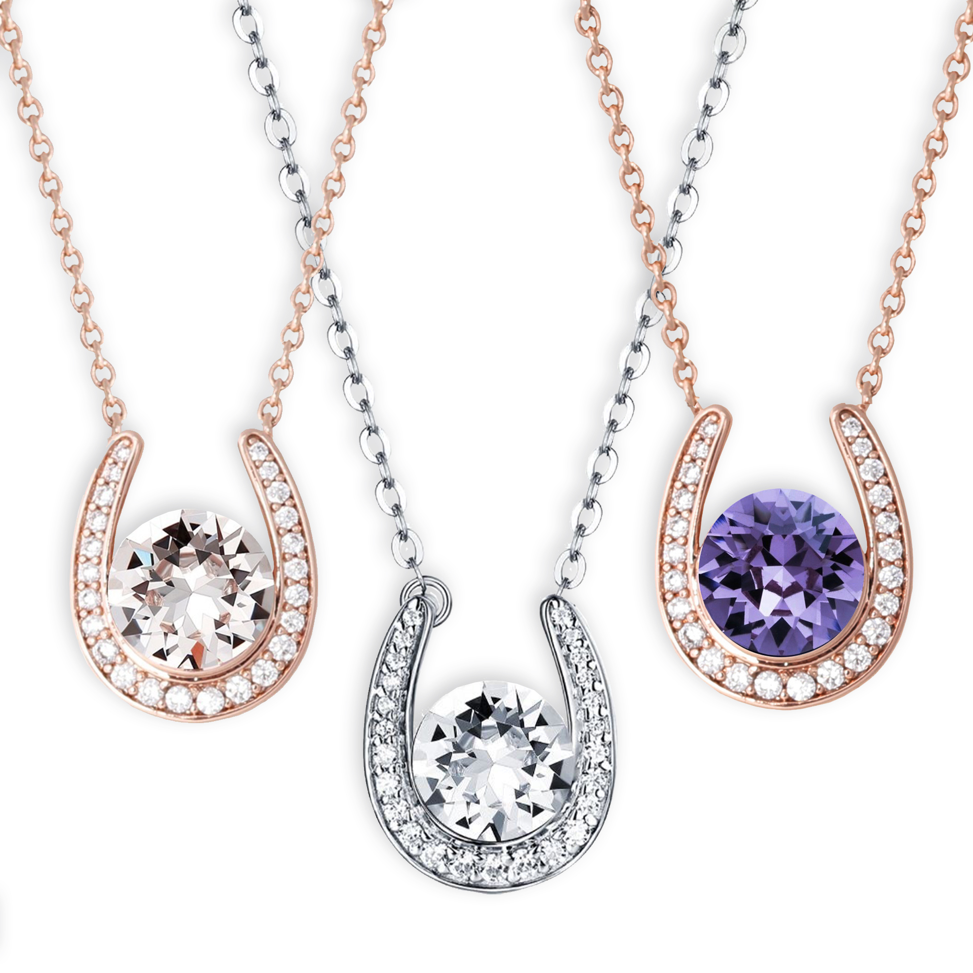 55% off on Horseshoe Swarovski Necklace | OneDayOnly