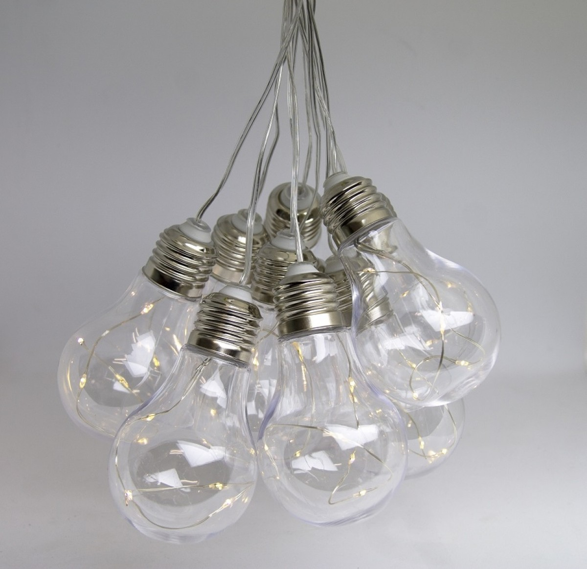 solar living round bulb string lights