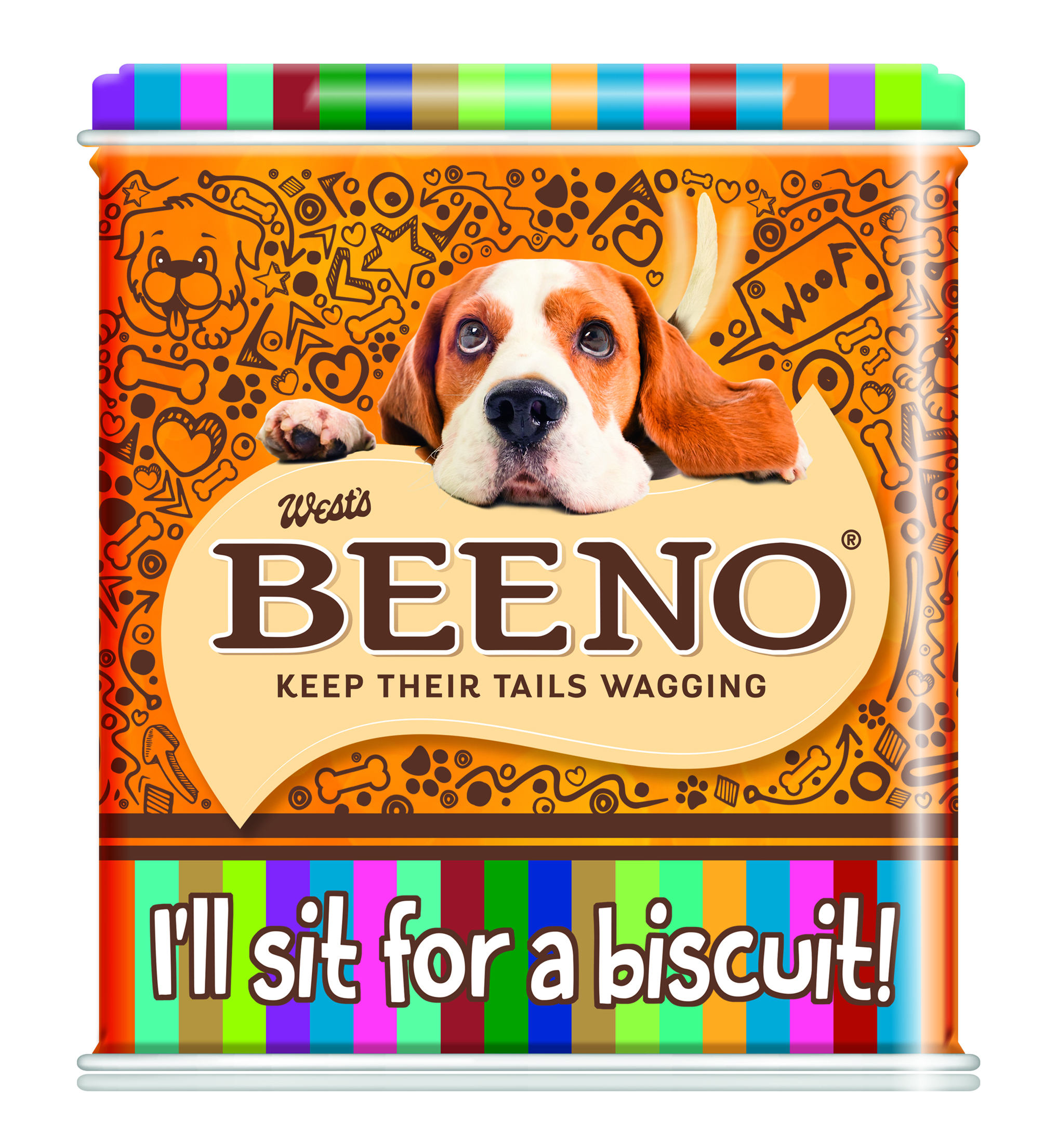 4 x 2 dog biscuits