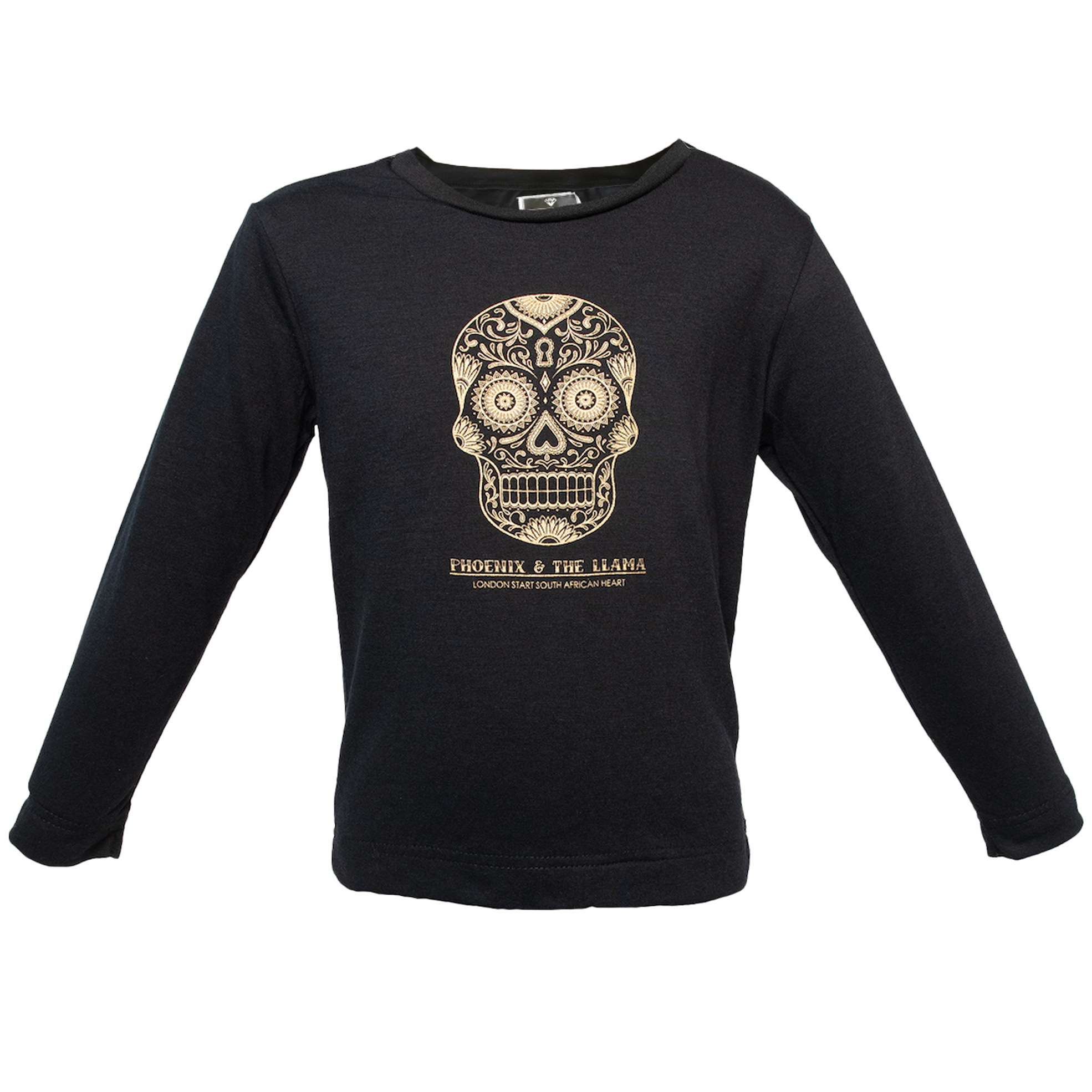 Metallic Gold Sugar Skull