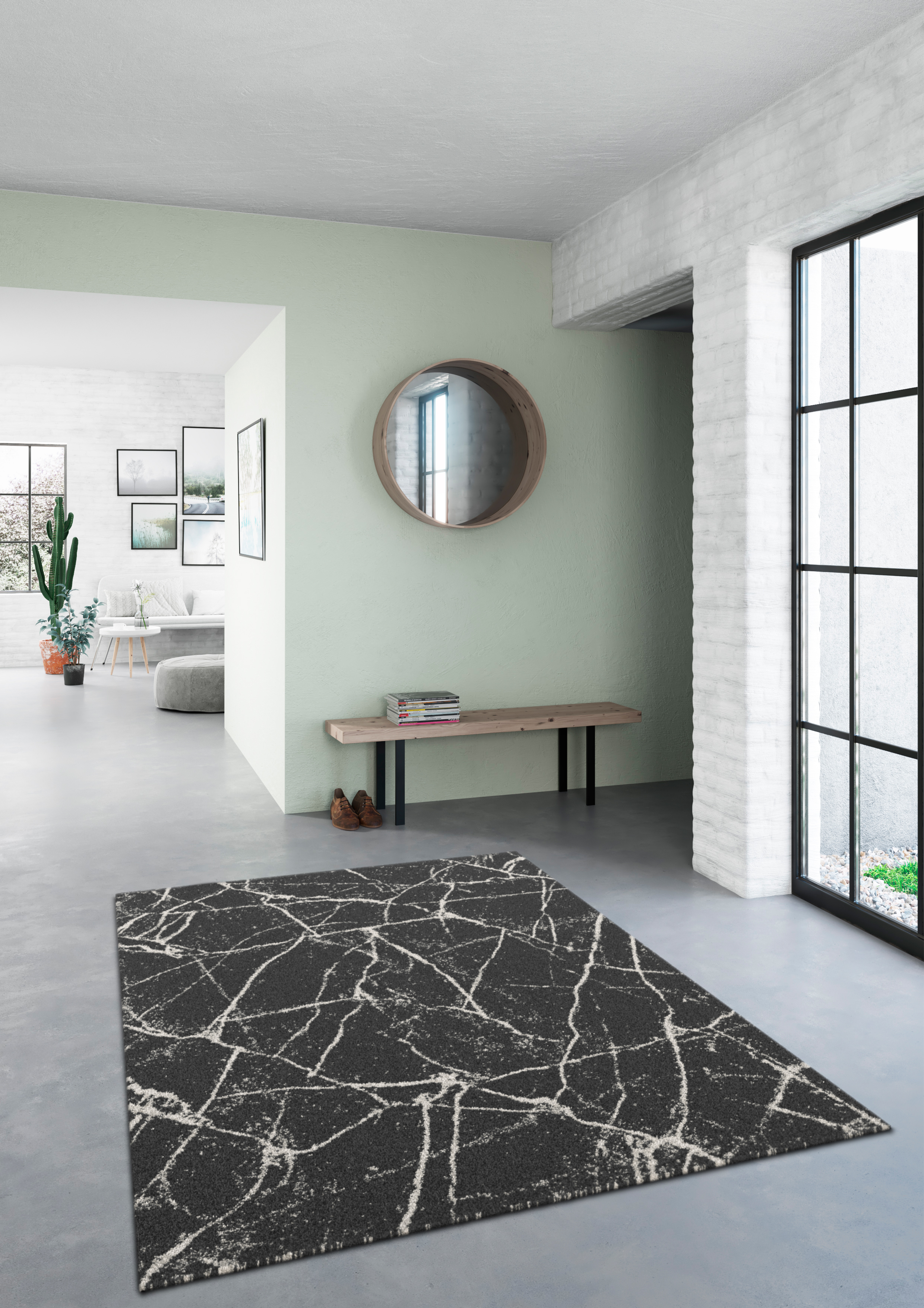 57 off on Marble Inspired Dark Grey Simply Elegant Rug