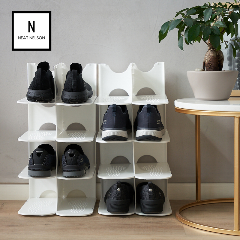 Neat nelson stackable discount pillar shoe organiser