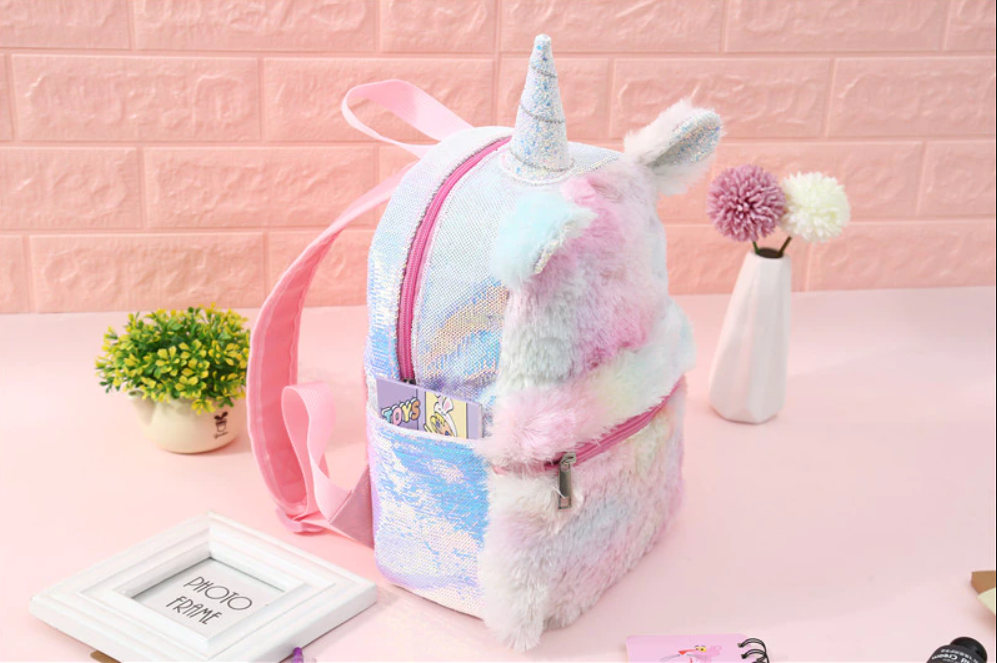32 off on Furry Unicorn Backpack with Sequins