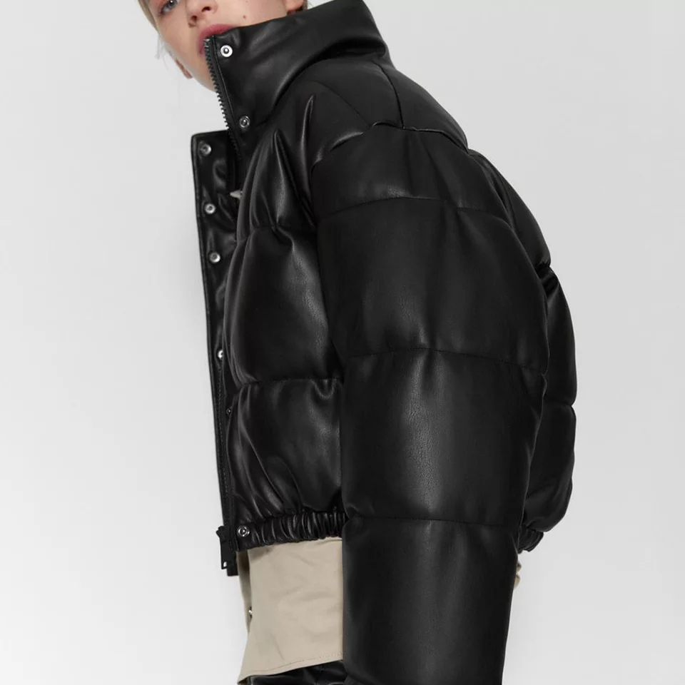 cropped puffer jacket the fix